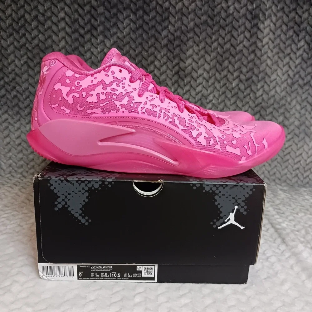 Air Jordan Zion 3 Pink Lotus Men's Basketball Sneakers Shoes Size 9 Women's 10.5
